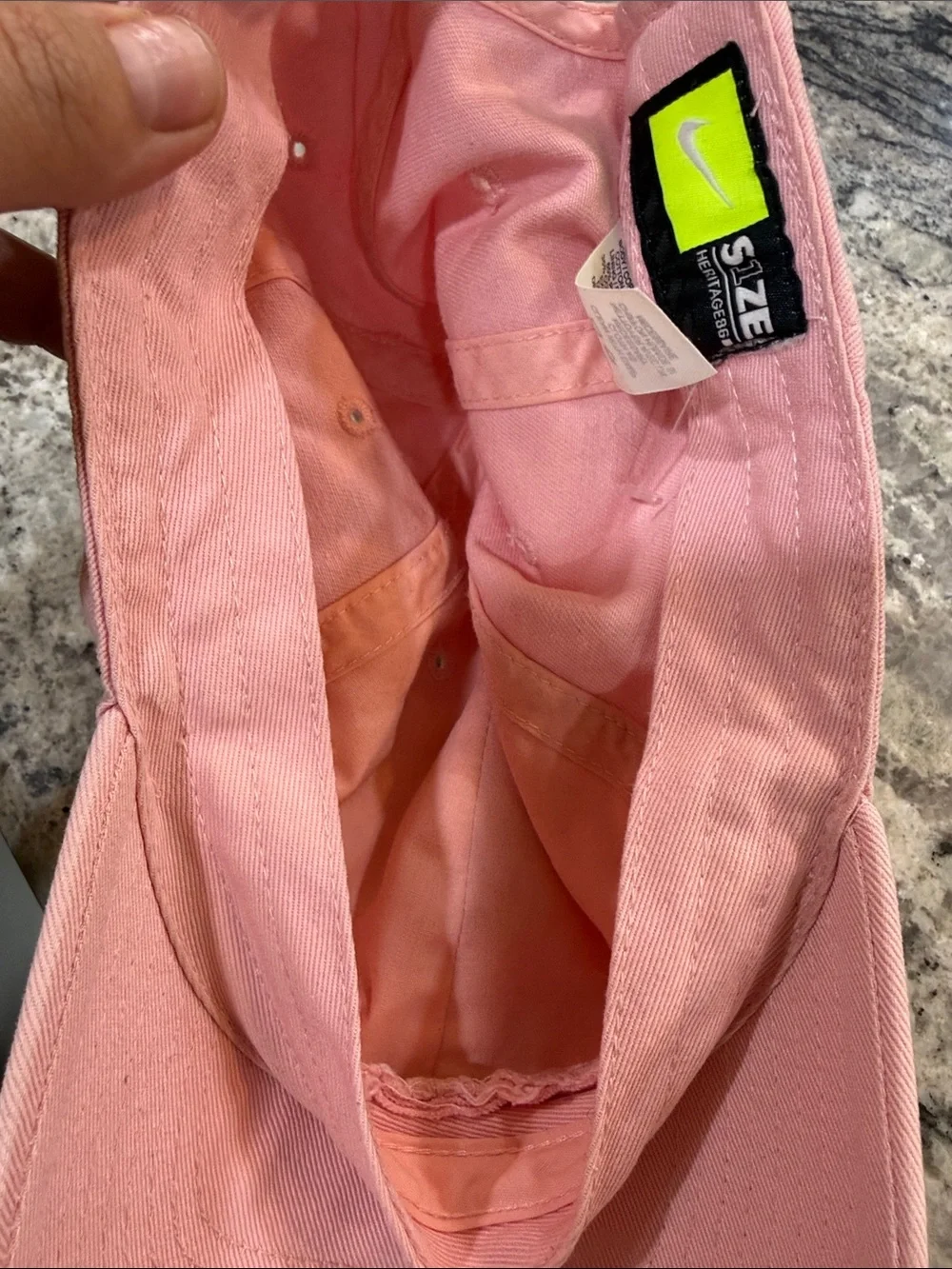 Nike Pink Embroidered Swoosh Toddler Girl Baseball Cap